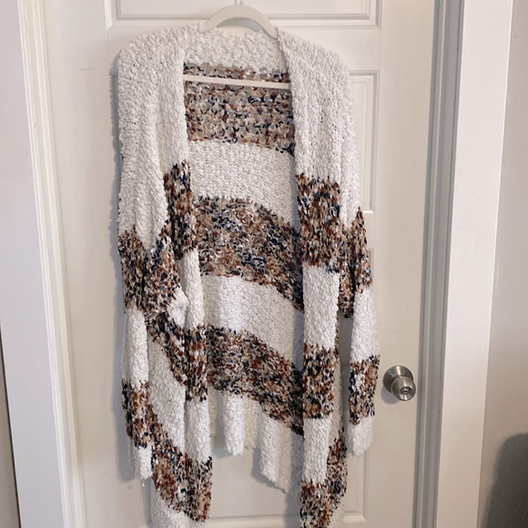 Open Front Popcorn Cardigan - Picture 1 of 7